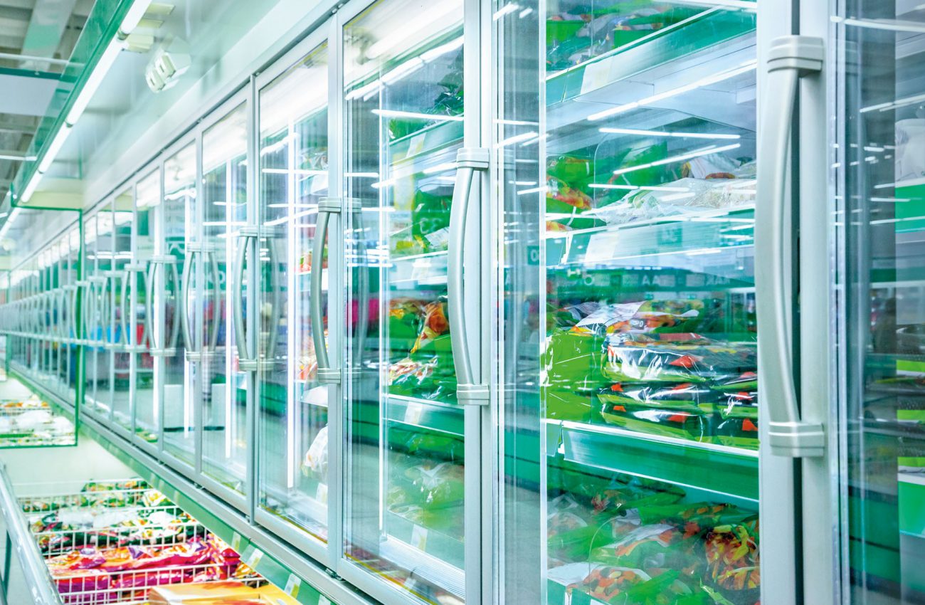 Refrigerator in the supermarket