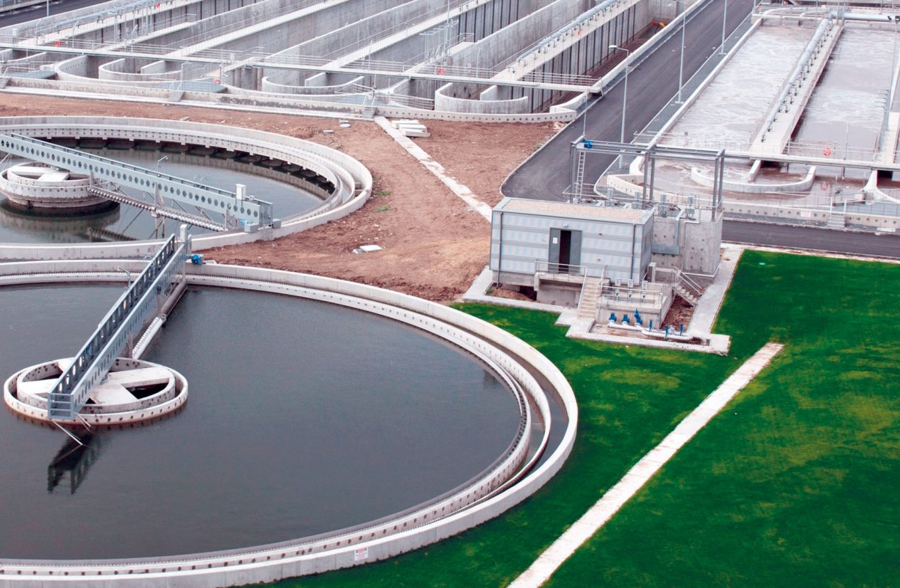 Biological wastewater treatment plant