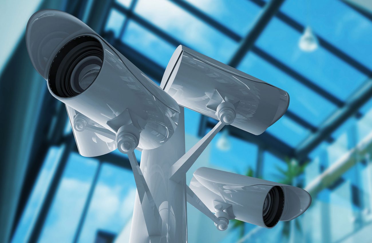 Composite image of cctv camera